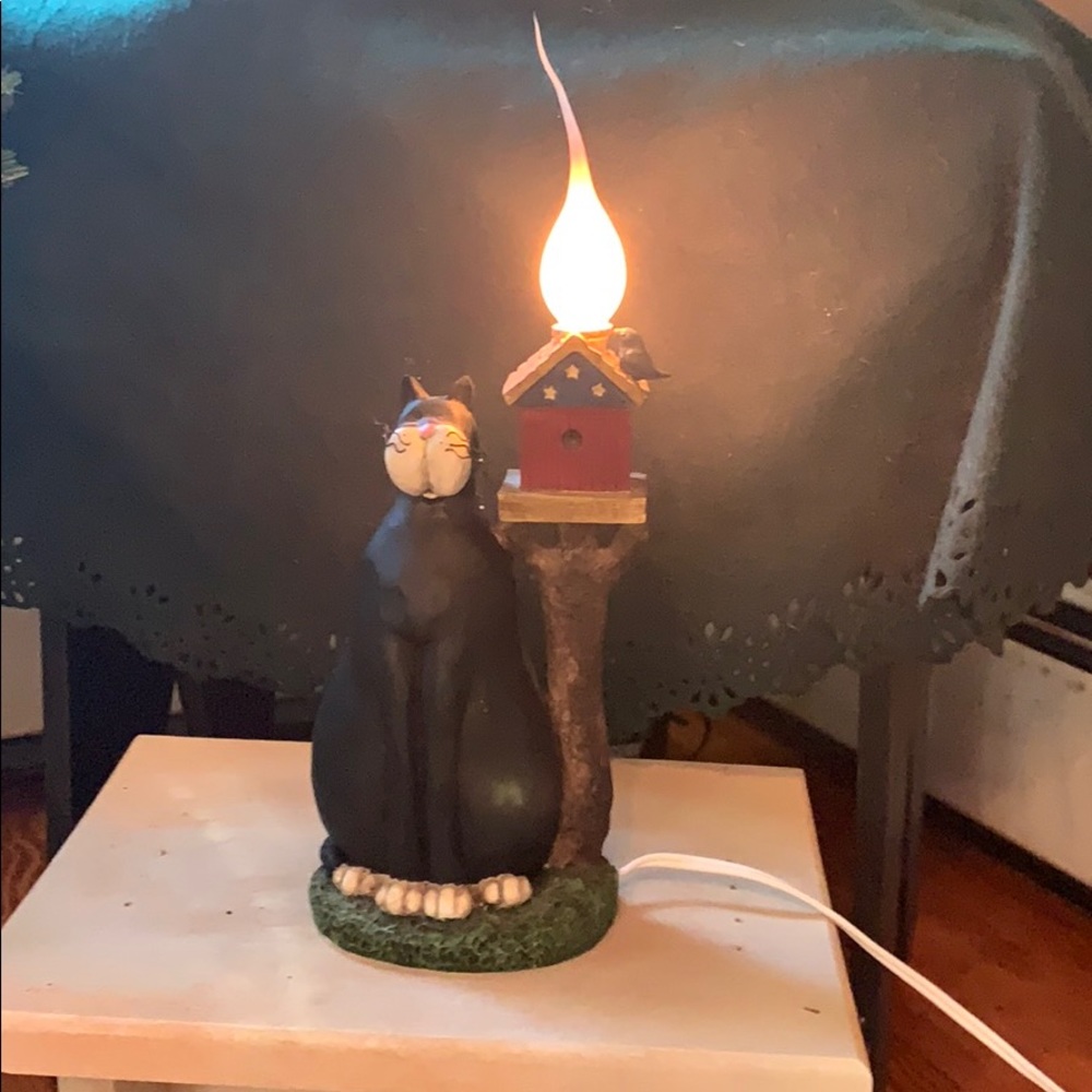 Country cat electric candle